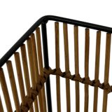 Vintage Rohe Noordwolde rattan basket by Dirk van Sliedrecht 60's Design