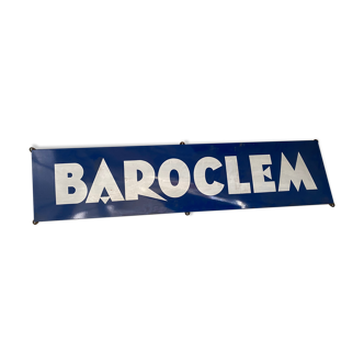 Baroclem enamelled plate