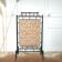 Napoleon III wooden fireplace screen in bamboo style