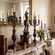 Large Napoleon III fireplace garniture in red marble and patinated regulus signed Guillemin – clock & candelabras 19th century