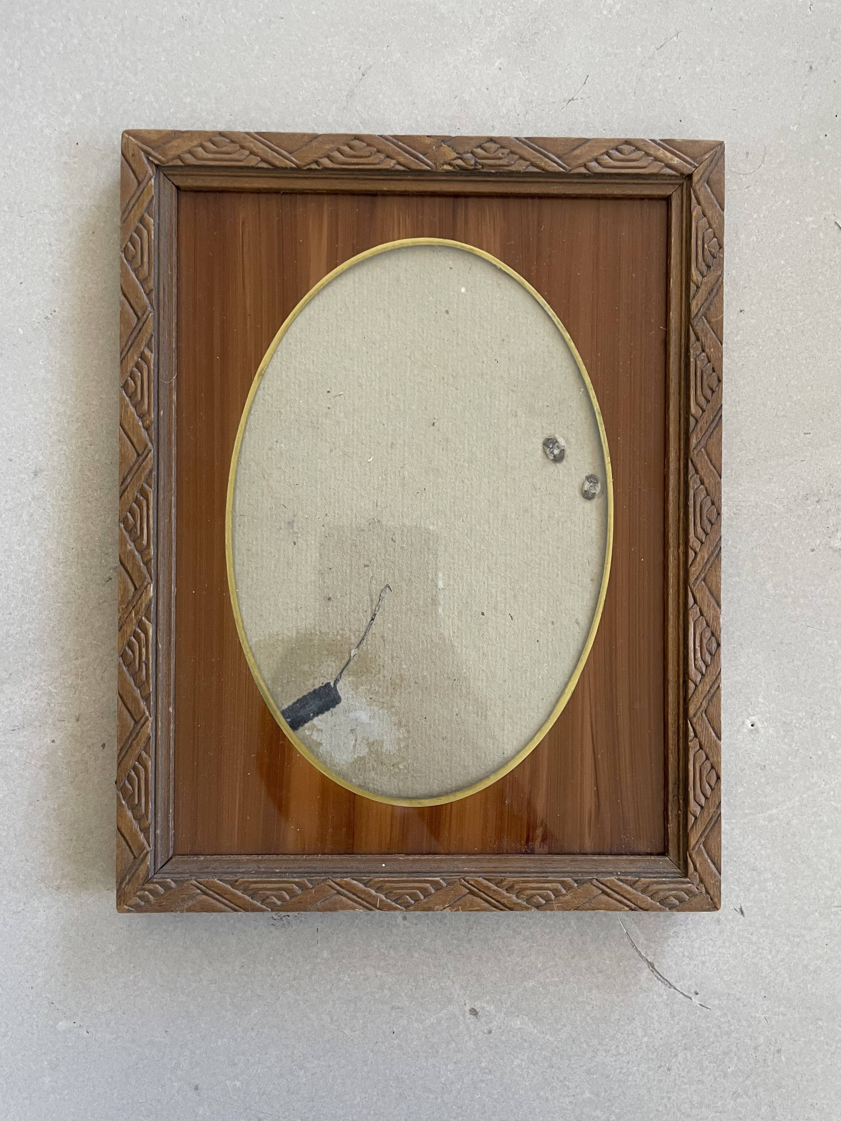 Old frame to put down 17x22cm