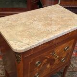 Louis XV Louis XVI style inlaid chest of drawers