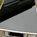 Rolling dessert in gold metal