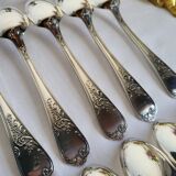 12 Small Silver-Plated Metal Spoons Guildar Silversmith
