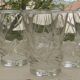 Set of 6 crystal wine glasses from daum, sorcy model.