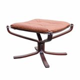Fauteuil Falcon et son Ottoman, Sigurd Ressell pour Vatne Mobler, Années 70