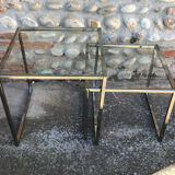 Glass nesting coffee tables