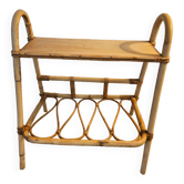 Rattan magazine holders