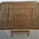 Folding sofa end in metal and wicker - vintage 1960