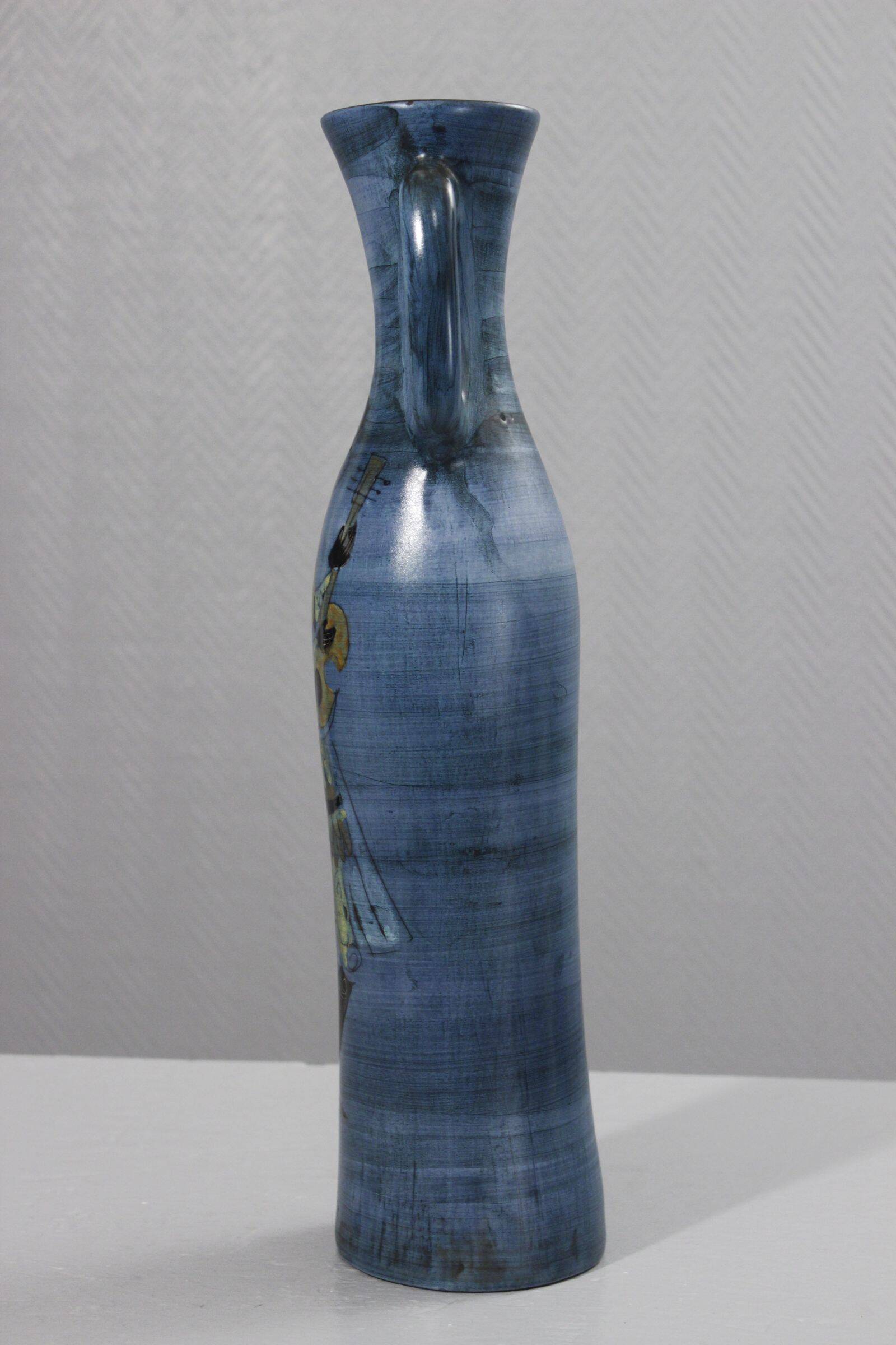 Jean De Lespinasse in Nice Grand vase pitcher France 1950s