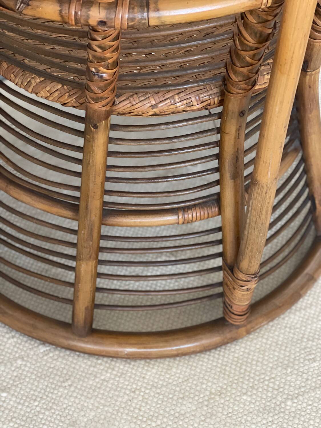 Rattan armchair 1960