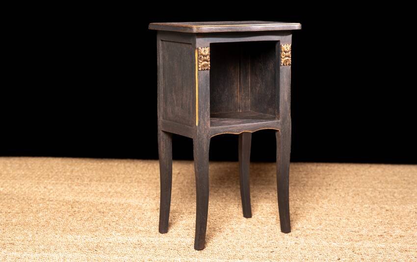 Golden bedside table