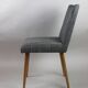 Chaises vintage noir et blanc années 1970