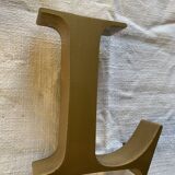 Lettre metal vintage l