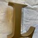 Beautiful vintage metal letter. L