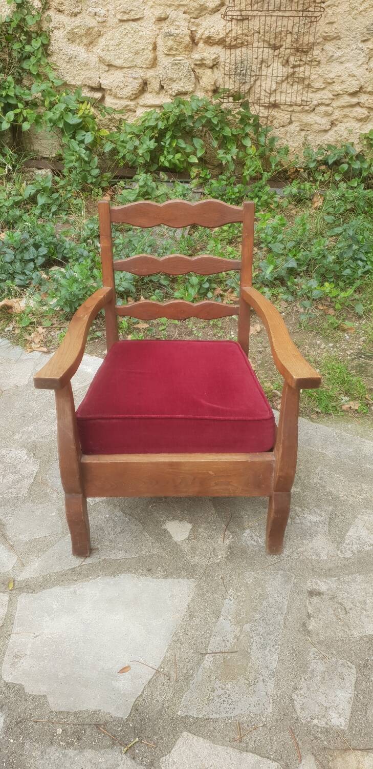 Oak armchair, 1950
