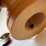 Turned wooden table lamp