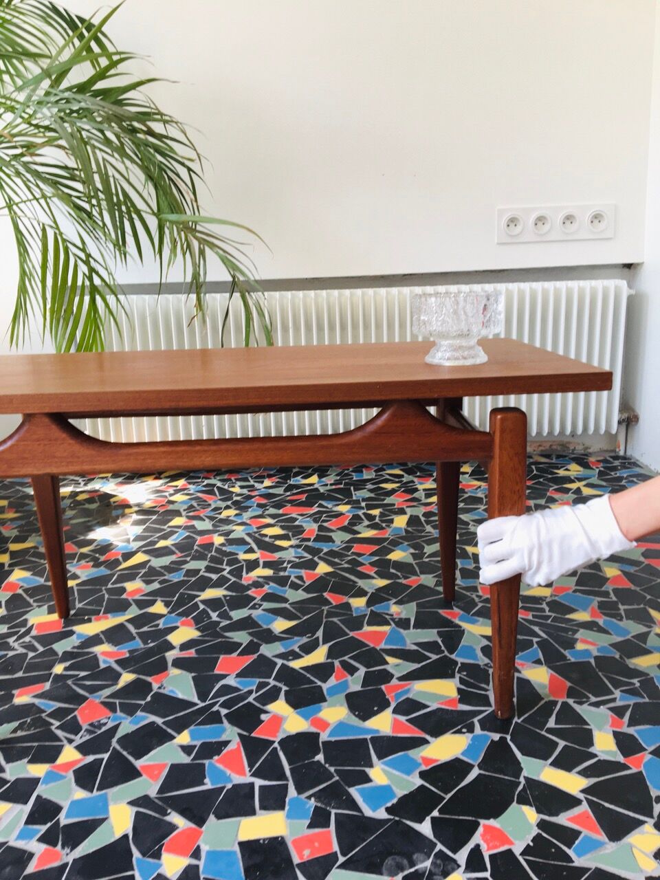 Teak coffee table by Louis Van Teeffelen