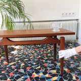 Table basse en teck par Louis Van Teeffelen