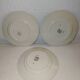 9 vintage dessert plates with Art Deco decor