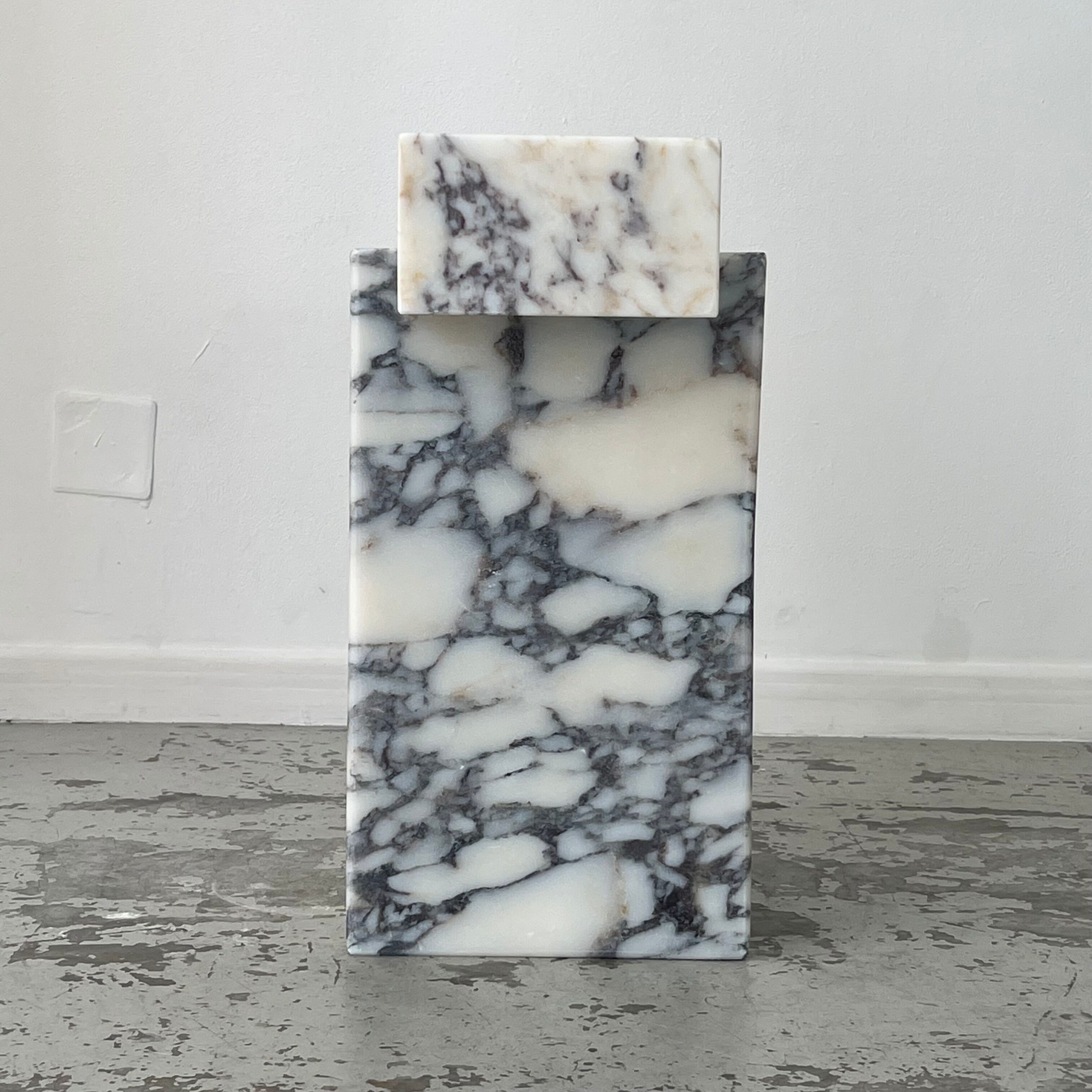 Marble stele.
