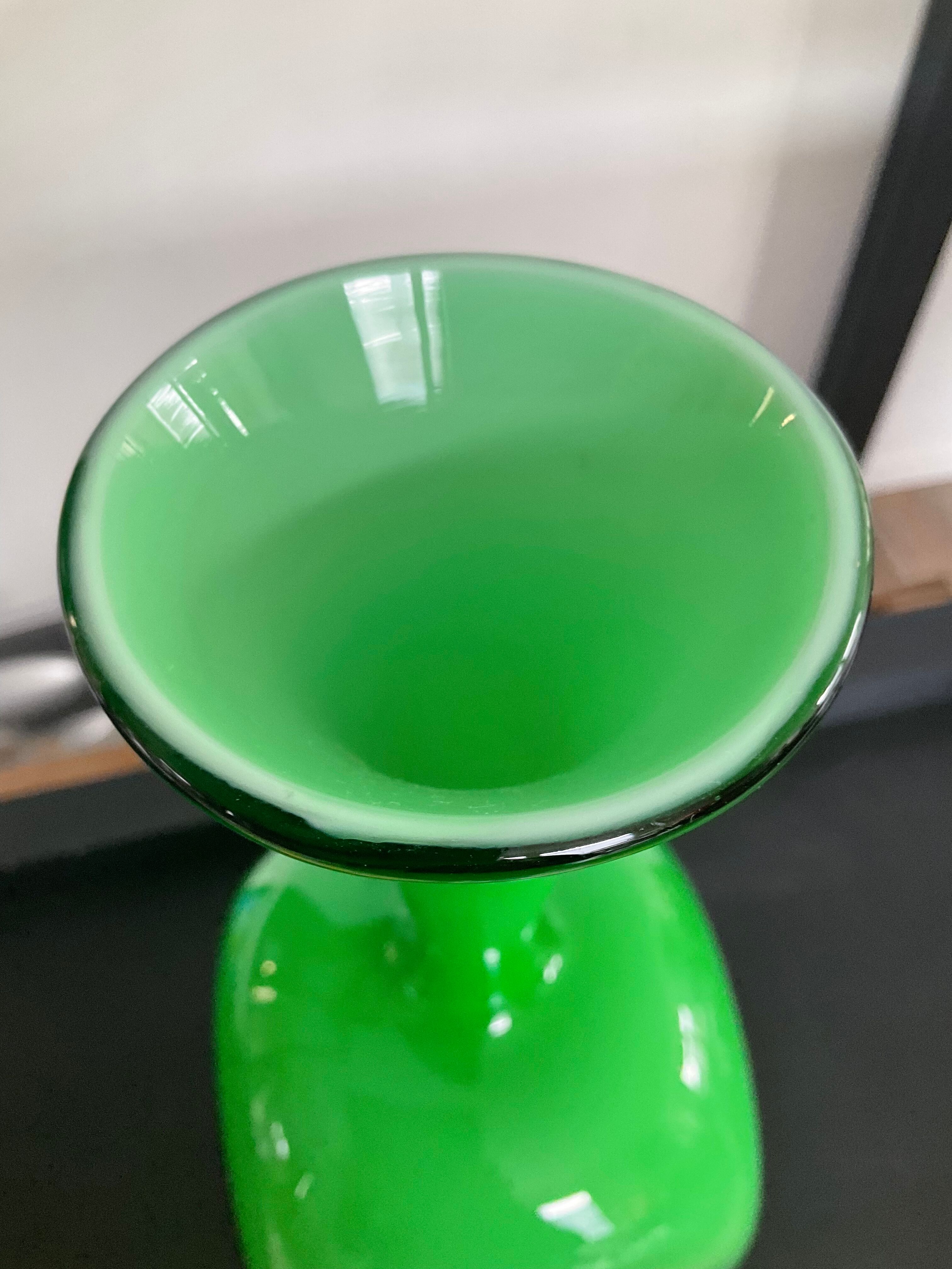 Vintage vase from the 50s in glass paste