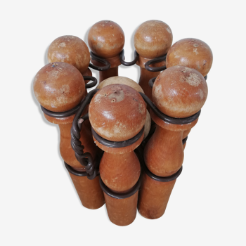 Vintage wooden bowling games