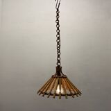 Rattan vintage Light Pendants Set of 2 1960’s