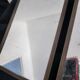 Antique barber-style triptych mirror