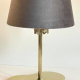 Chic brass lamp with vintage clover tray