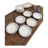 Set of 23 pieces of Marie Louise ironstone service