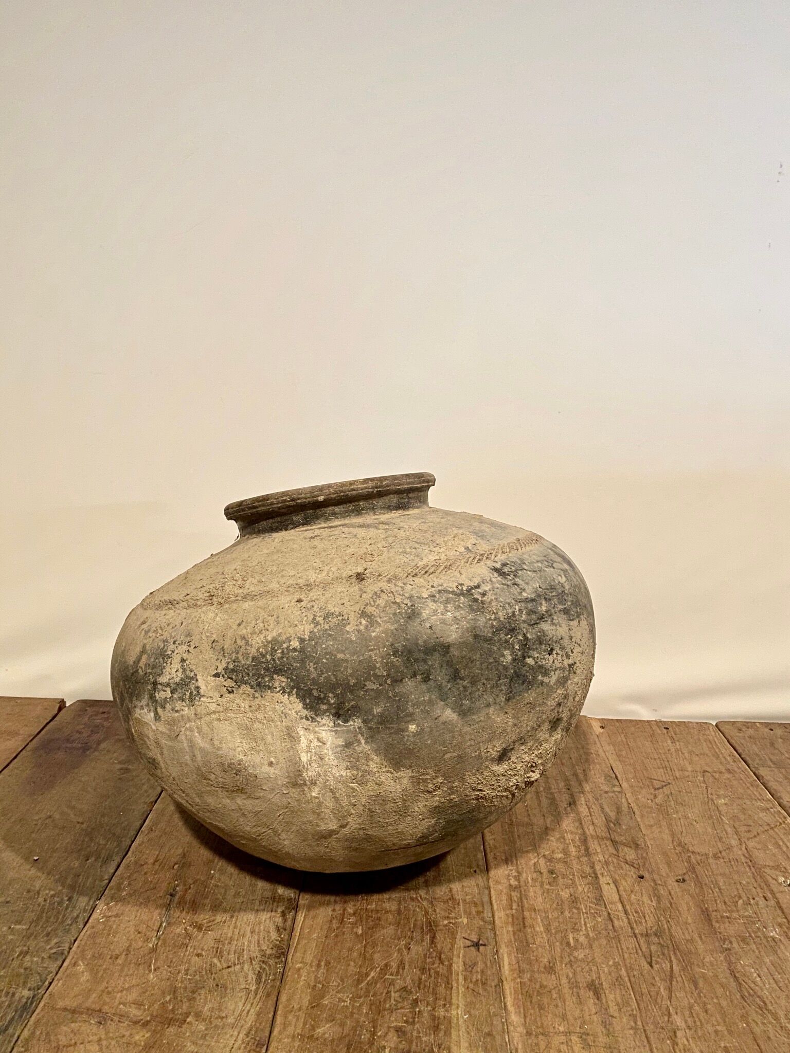 Rajasthan terracotta round jar