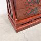 Chinese wedding chest, lacquered wood, hand-painted decoration