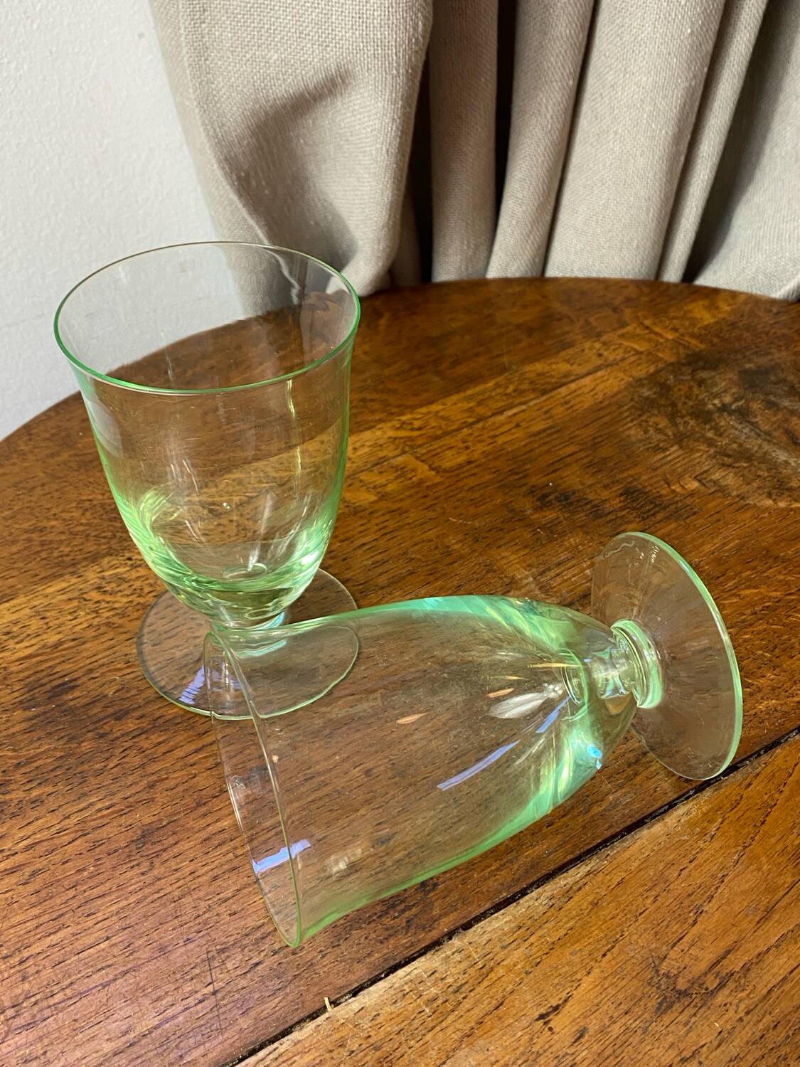 Two uraline glasses