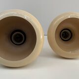 Pair of seventies suspensions, space age, lita brand