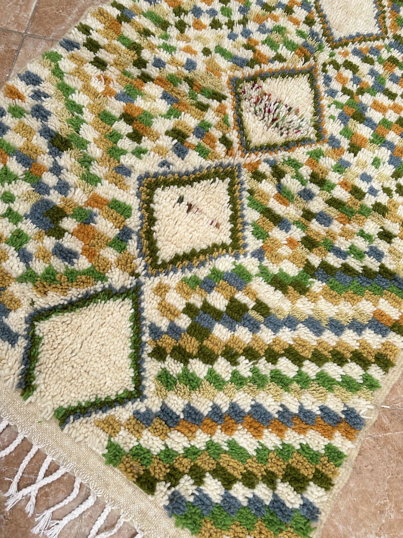 Small Moroccan Azilal rug, authentic vintage Moroccan Berber rug