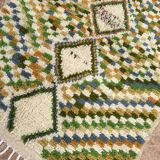 Petit tapis marocain Azilal, authentique tapis berbère vintage marocain