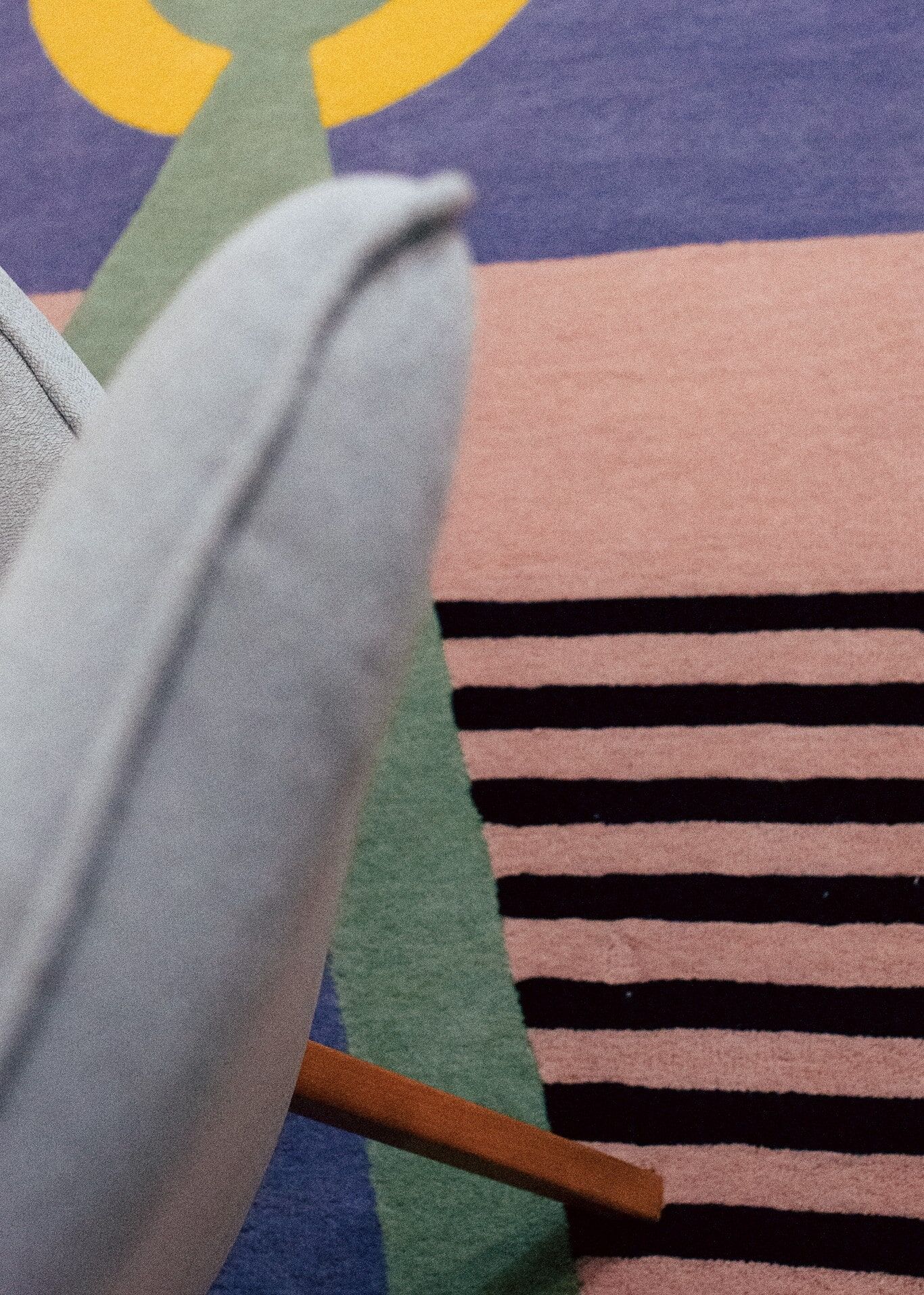 Tufted carpet in wool Modern Light Handmade 140 x 210 cm