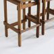 Tabourets de bar vintage en bois 1960, set de 4
