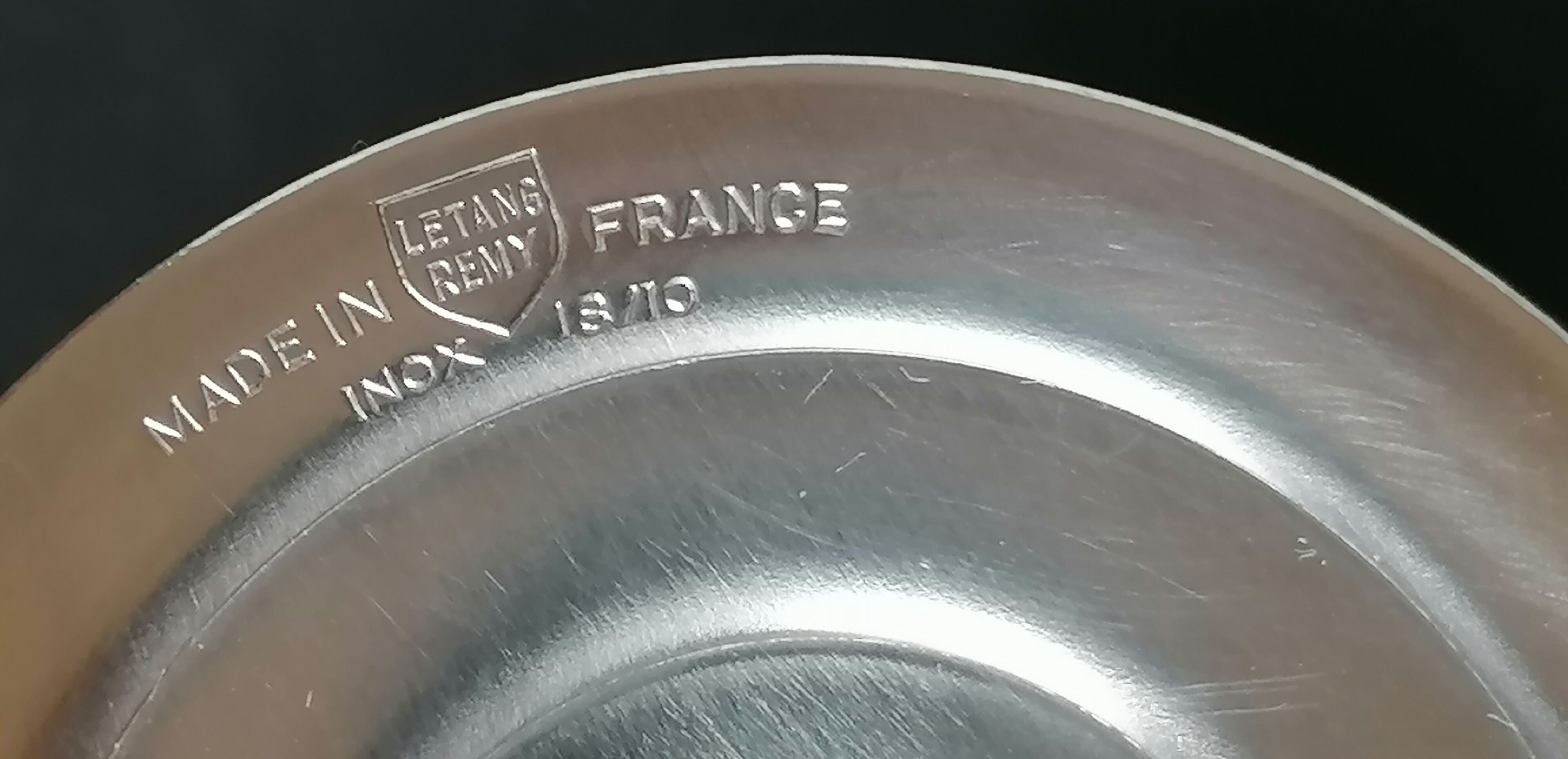 6 ice cream cups Letang Remy stainless steel 18 /10