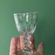 Set of 4 crystal glasses for liqueur.