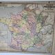Wall map Vidal Lablache Mezieres, France provinces