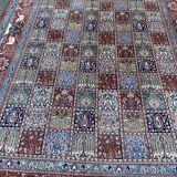 Tapis d'orient iran Moud. Laine et soie: 1.96 X 3.03 M