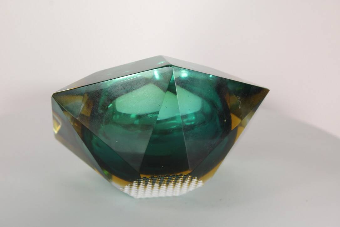 Flavio Poli pocket tray for Seguso (attri) Murano Italy 1960