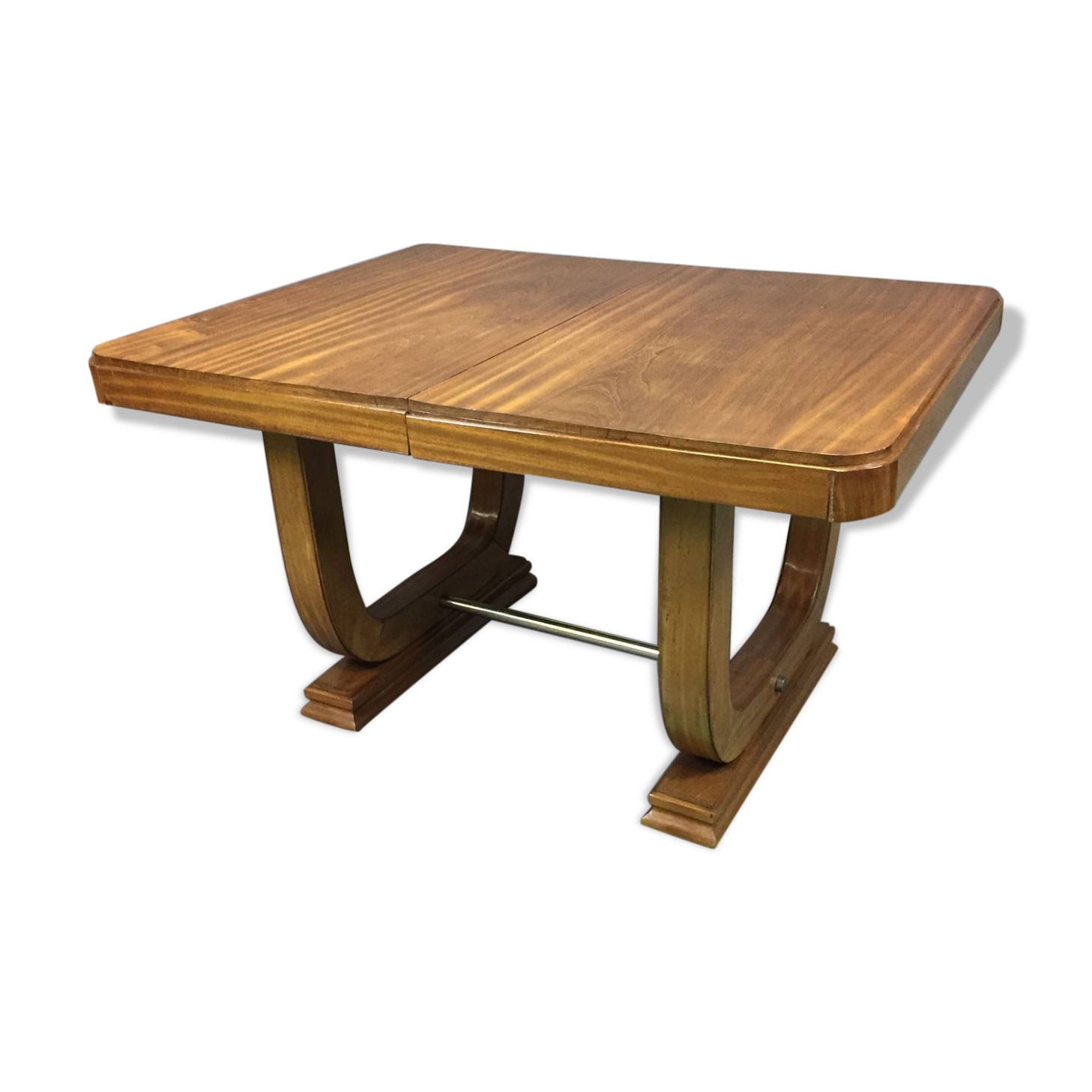 Table art déco en acajou années 1930