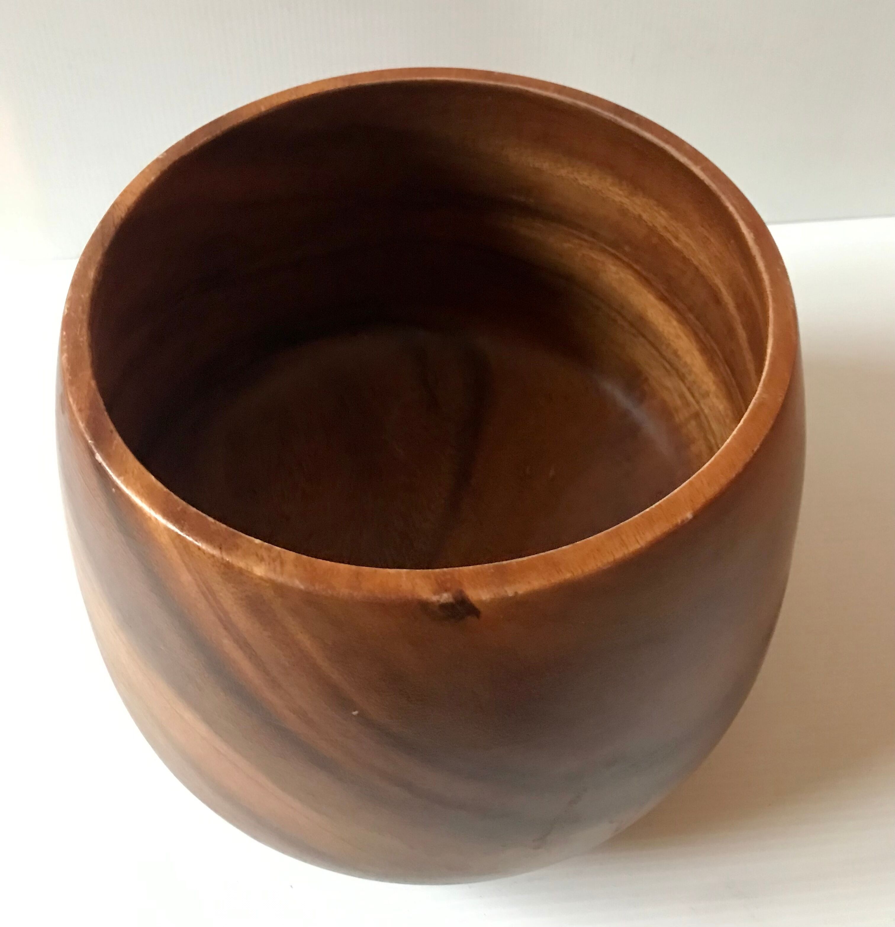 Wooden bowl 4 liters vintage