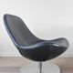 Pair of Tirup Ikea leather armchairs