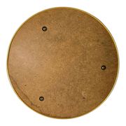 Round mirror tray in gold metal D.23