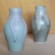Pair of Denbac style flamed stoneware vases, small vintage vase, flower pot