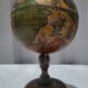 Authentic antique vintage musical globe in wood